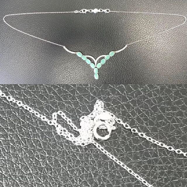 Before and After! Untangled platinum diamond emerald chain #jewelryrepair #watchrepair