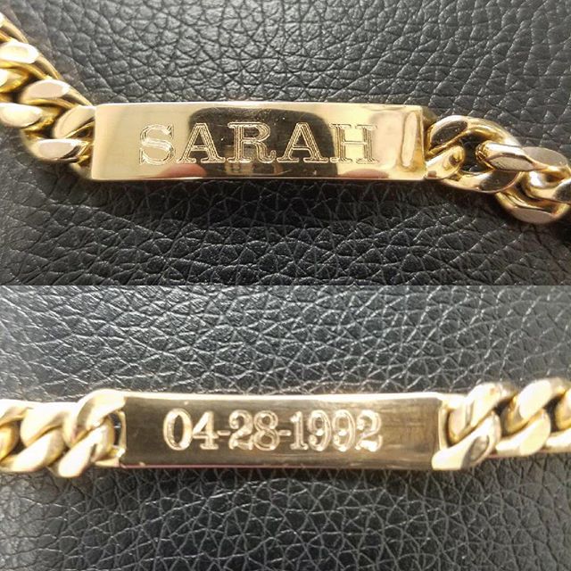 Gold Jewelry Engraving #bracelet #watchrepair